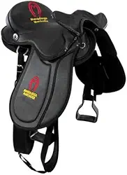 Sela Australiana De Cabeça Preta Do Mangalarga Bordada 16 Polegadas Completa Profissional