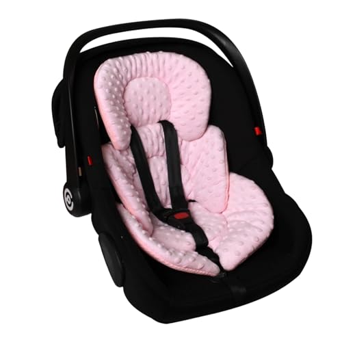 Genérico Forro para Cochecito, Alfombrilla de Apoyo Reversible Transpirable, Soporte para la Cabeza, Inserto para Cochecito de bebé, para niñas, niños pequeños, hogar, Interior, Coche, Viaje, mecedor