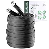 Garden Hose, 50ft Non-Expandable, Lightweight Water Hose, Leakproof & Durable Design, Easy to Store for Gardening, Car Washing, Pet Bathing