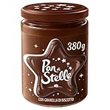 Pan di Stelle Crema Spalmabile di Cacao, Nocciole e Granella di Biscotto, Ideale Per Colazione o Merenda, 380 g