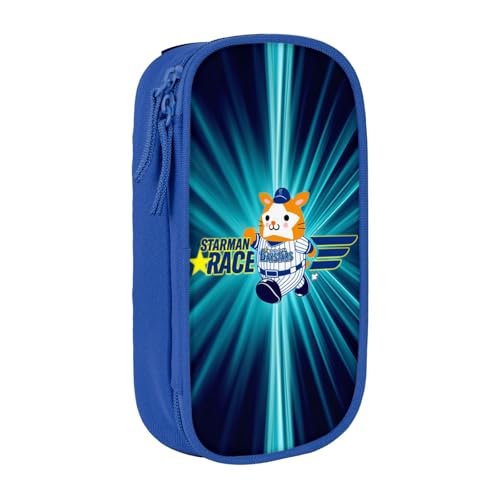 横浜DeNAベイスターズ ペンケース 筆箱 筆入れ 大容量 文具収納 ペン袋 男の子 女の子 社会人 小学生 中学生 高校生用 入学祝い Blue