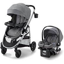 Graco Modes Pramette Travel System, 3-in1 Modular Carseat Stroller Combo, Infant Car Seat Carrier to Toddler Stroller, Incl