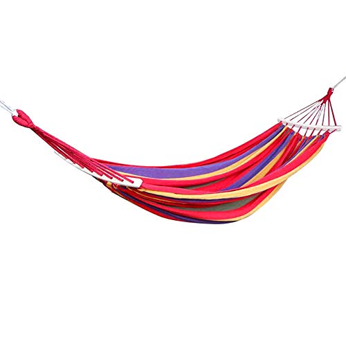 Jetcloud Outdoor Hammock,Garden Double Hammock Camping Hammock with Curved Stick 240 x 80 cm, Load Capacity up to 300 kg,Portable Travel Hammock for Outdoor Garden Patio Camping Travelling