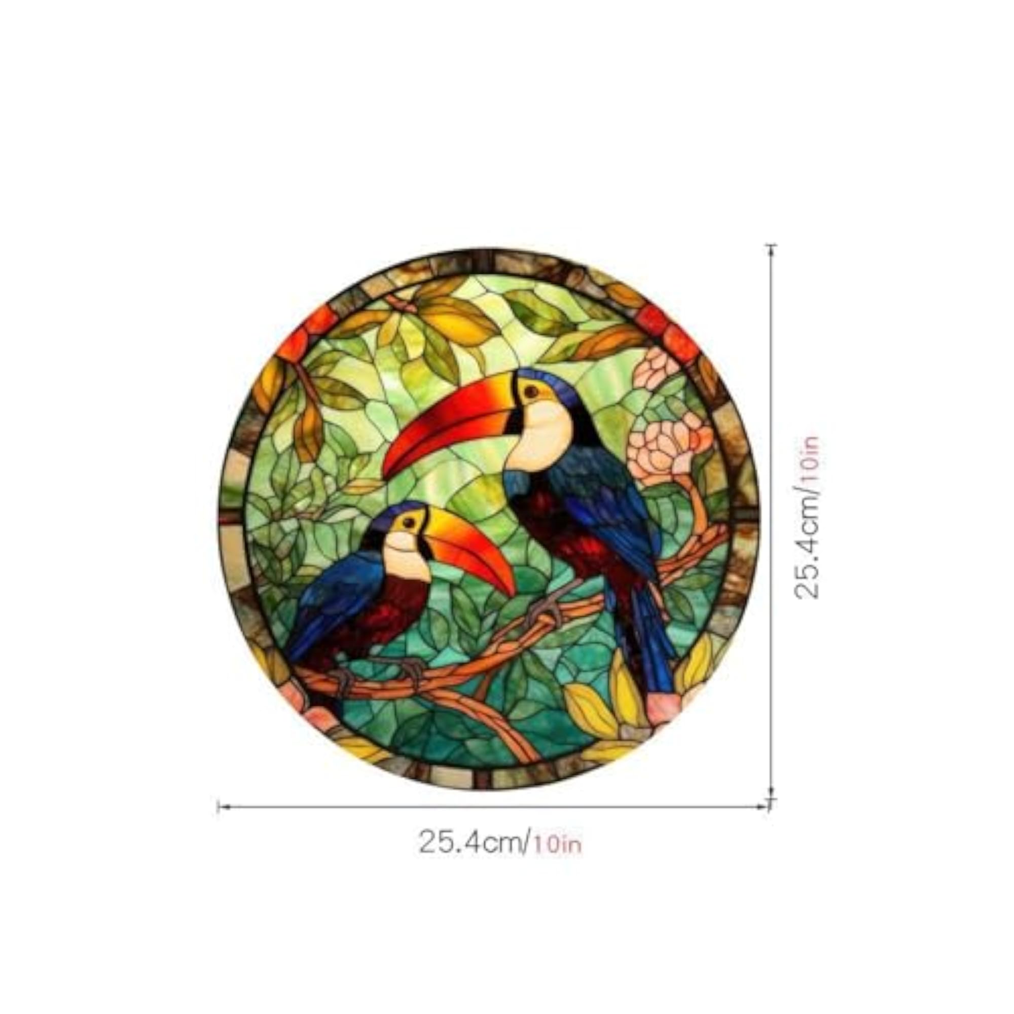 Hummingbird Glass Sticker, Removable Home Decor
