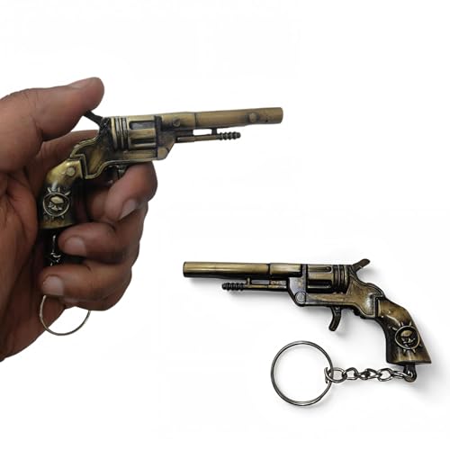 Image of ( 1 PCS Gun Keychaiin Empire Revolver Gun Pistol Shaped Toy Metal Keychain | Gun Keychain For Bikes, Cars, Bags, Home, Cycle For Men And Women(Z48)