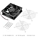 Wathai 120mm x 38mm 12V DC IP68 Waterproof Exhaust Fan, Dual Ball Bearing, 116 CFM, 3000 RPM, 6W, 2Pin for RV Refrigerator, Amplifier, Outdoor Equipment, Camper