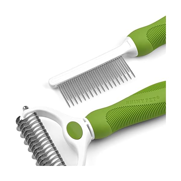 Pet Grooming Tool Bundle Set: Pet Undercoat Comb [Tool #9] + Detangling Pet Comb [Tool #7]