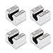 4PCS Aluminum Slider Linear Motion Ball Bearing Slide Block SBR10UU High Precision Low Friction CNC Machine Tool Industrial Robotics Aerospace Engineering