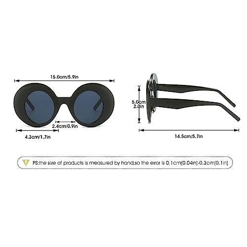 laureles Oval Sunglasses for Women Men Round Gradient Y2k Sun Glasses Vintage Punk Eyewear Shades UV4003