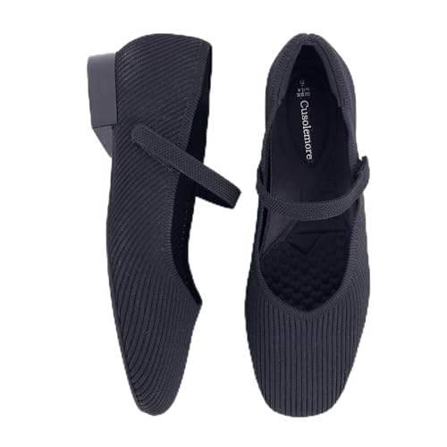 Cusolemore Knit Mary Jane Flats