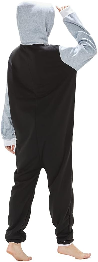 Laahoem Unisex Adult Pajamas Hooded Men Women Jumpsuit Zip Sportwear - Image 6