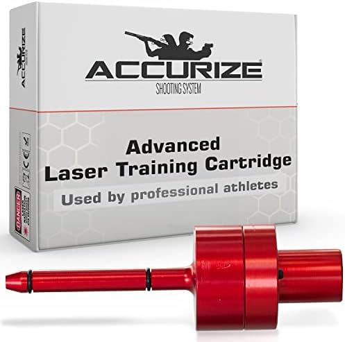 Accurize Advanced Cal 9mm, Cal .38 Special Laser Training Cartridge, Lasts 30,000 Rounds, Easy Removal & Battery Change, Fires Every Time, Pinpoint Accuracy