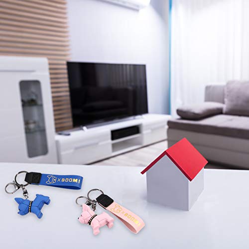 KESYOO 2 Pcs Porta-Chaves de Bulldog FrancÃªs Cartoon Kawaii Mini Fofo AdorÃ¡vel Chaveiro Bolsa de C