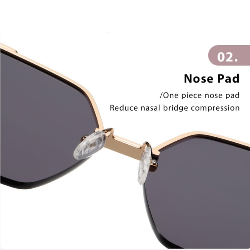 Montura de gafas de nailon y metal UV400 para camping, protección solar anti-UV.