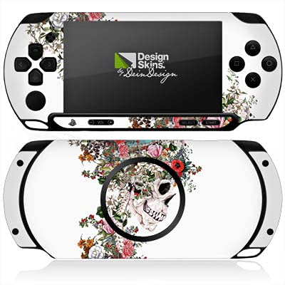 Sticker PSP Street E1004 DeinDesign autocollant fleur tête de mort pour console Sony