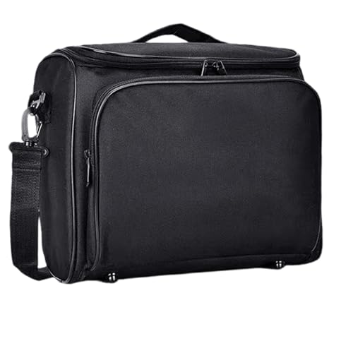 Funda portátil acolchada para proyector de tela Oxford, bolsa de almacenamiento con interior acolchado para transporte seguro, accesorios y viaje, ligera miniatura 1