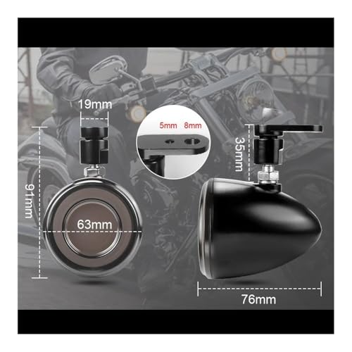 Clignotant de Moto finition métal rétro pour Dyna et Softail 12