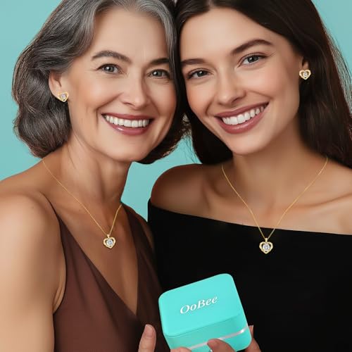 OOBEE Moissanite Heart Necklace for Women 925 Sterling Silver Fine Jewelry Twist Pendant, Valentine Anniversary Birthday Gift for Wife, Mom, Girlfriend - Image 6