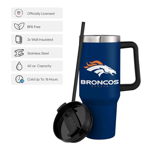 Image of FOCO NFL unisex-adult NFL Team Logo Insulated Travel Mug 40oz XL Tumbler
