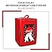 Coca-Cola 25L Retro Mini Fridge Polar Bear Design Portable Cooler/Warmer for Snacks Drinks Skincare Cosmetics with AC DC Capable Ideal for Bedroom Office Dorm Travel