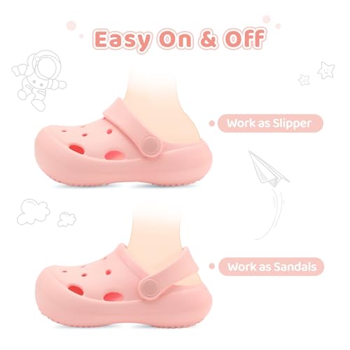 toddler classic clogs skin-friendly comfy lightweight boys girls slip on water shoes