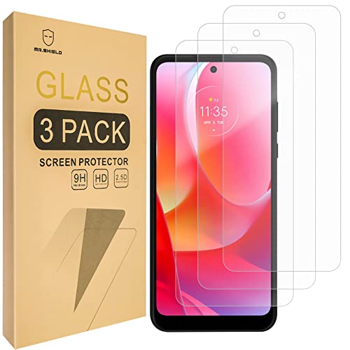 Image of Mr.Shield [3-Pack] Designed For Motorola MOTO G Play (2023) [Tempered Glass] [Japan Glass with 9H Hardness] Screen Protector with Lifetime Replacement