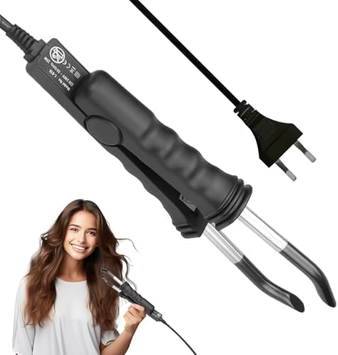 Herramienta Para Extensiones De Cabello, 100-240V Conector De Ext...