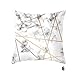Gmxop Nordique Canapé Coussin Doux Marbre Texture Imprimé Décorative Oreiller Jeté pour Maison Chambre