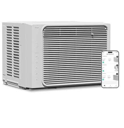 Windmill 5,000 BTU Window Air Conditioner - Cools up to 150 Sq. Ft. - Easy Install, Voice-Enabled, Remote Control & App Control, Energy-Efficient AC Unit for Small Spaces