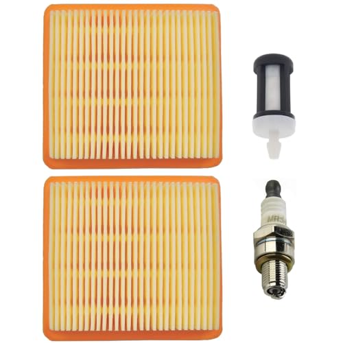 ZAMDOE Air Filter Replacement for Stihl FS91 FS91R KM91R KM111R KM131 KM131R BT131 HT102 HT103 HT132 HT133 String Trimmer Brushcutter Parts 4180 141 0300 with Spark Plug Fuel Filter