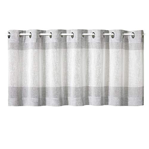 Happy Home Scheibengardine mit Ösen 140 x 50 cm –...