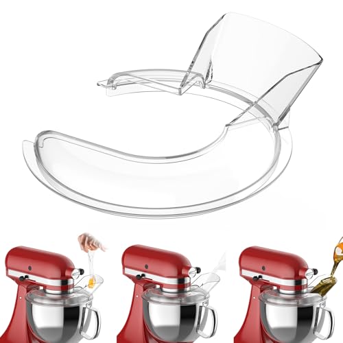 GVODE Couvercle Pour Kitchenaid 4,3 et 4,7/4,8L Batteurs Sur Socle à TêTe Inclinable, Transparent, Protection Contre les éclaboussures, Parfait pour...