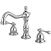 Kingston Brass KS1971BL Heritage Widespread Lavatory Faucet, Polished Chrome