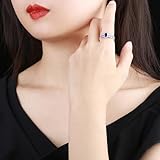 Mesnt Anillos de promesa para ella, anillo de compromiso de oro...