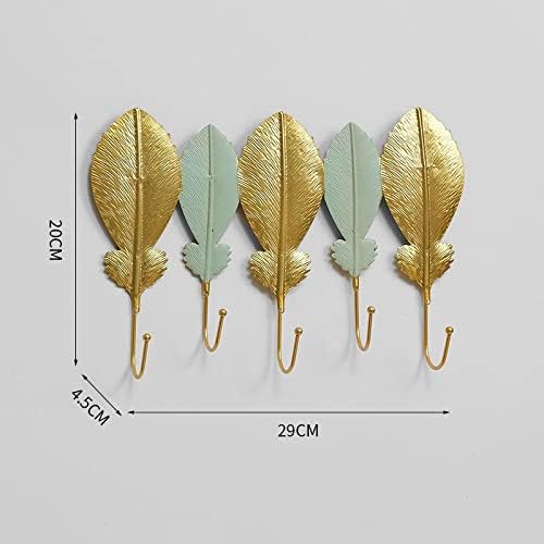JSEIAJB Hook Up Key Holder Wall Hooks for Hanging Leaf Model Bathroom Accessories Wall Hooks Decorative Home Decor