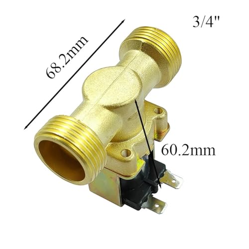 Électrovanne eau 24V DC normalement fermée DN20 en laiton étanche 3/4