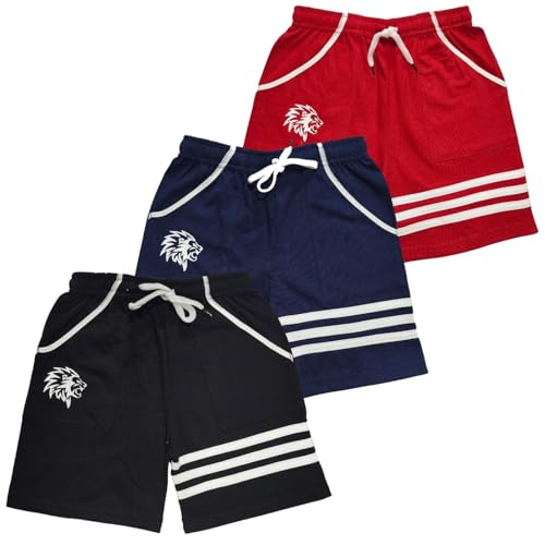 Image of LilBits Boys Pack of 3 Striped Shorts