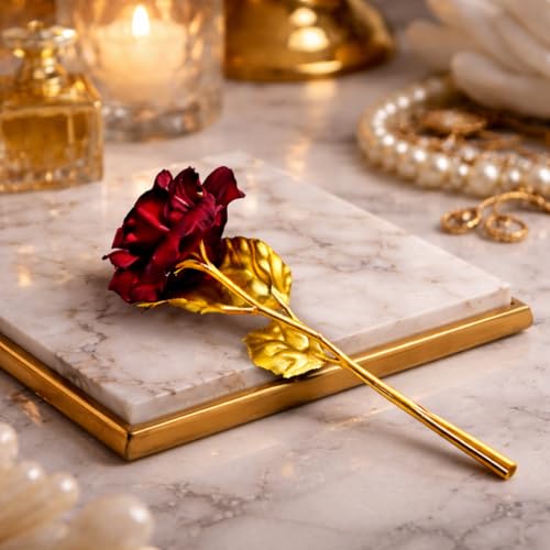 CraftVatika Red Rose for Valentine Day Gift Artificial Flower Valentine Gift for Girlfriend Boyfriend Husband Wife Valentine Week Rose Day
