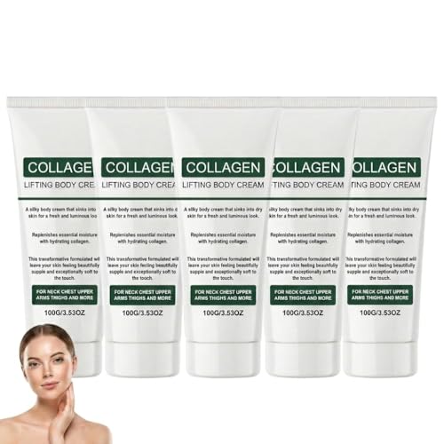 Lot de 5 lotions raffermissantes corps et crème de collagène liftante peaux flasques