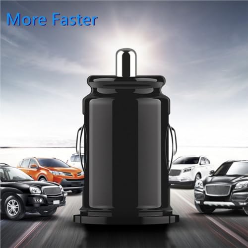 Adaptador de carga para coche de 20W con doble puerto USB blanco 6