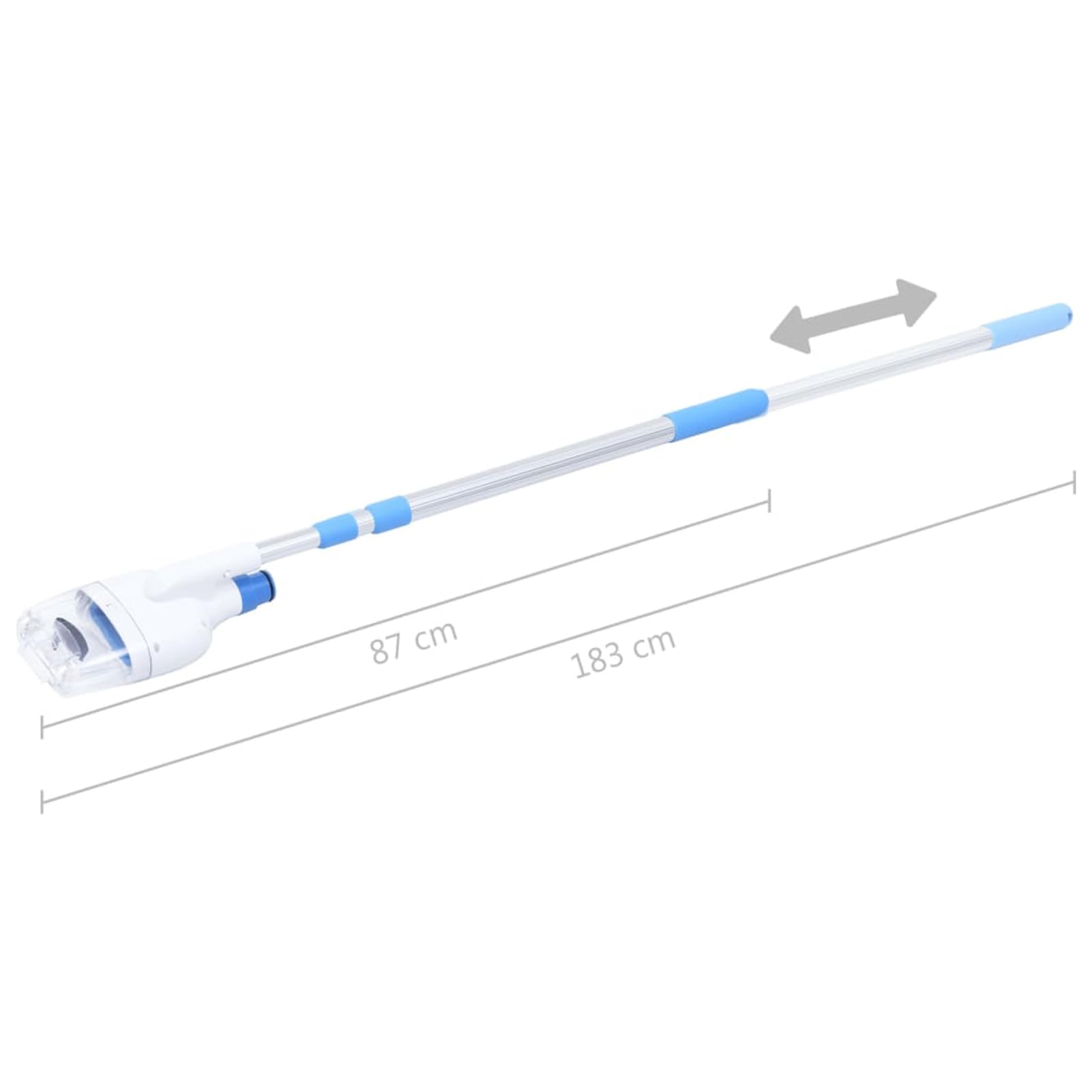 Aspiratore per Piscina Fuori Terra, Pulitore Idraulico con Tubo Flessibile 5 m e Connettori Multipli, per Piscine e Spa92411
