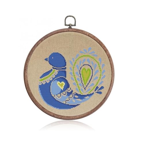Wood Embroidery Hoop, 7.8in Embroidery Ring Display Frame Small Cross Stitch Hoops and Frames Round Embroidery Hoops Display Frame Circle Wooden Small Embroidery Hoop for Ornaments Art Craft Sewing