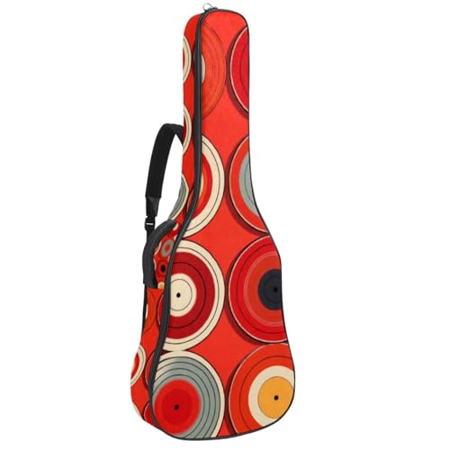 Sac pour guitare étanche à disques rouges idéal pour vos répétitions et cours de musique
