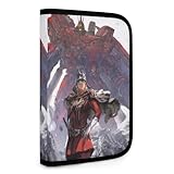 [WAXQIQI] 母子手帳ケース ネオ ジオンガンダム シャア マルチケース 二人用 通院ポーチ 通帳ケース お薬手帳 おしゃれ 大容量 通帳入れ パスポート 保険証・診察券・キャッシュカード 旅行 出産祝い プレゼント