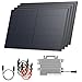 Solarway® Balkonkraftwerk 2000Wp / 2000W-800W mit Deye SUN-M200G4-EU-Q0 – Komplettset mit 500W Solarmodulen, Wechselrichter & Zubehör – steckerfertige Mini-Solaranlage für die Steckdose