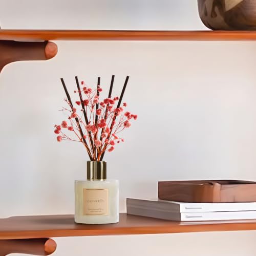 Image of COCORRINA Reed Diffuser - Sandalwood Rose 3.38 fl oz Reed Diffuser for Bedroom Bathroom Home Decor