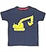Edward Sinclair navy 'Escavatore' Boy, maglietta per bambini Blu Navy