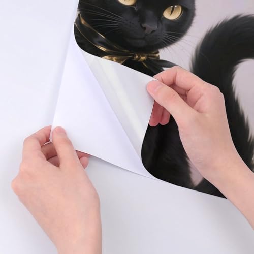 Stickers chat noir imperméables et durables pour gourdes réutilisables - 4