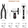 Flintronic Ensemble D'outils de Chaîne De Vélo, Bike Chain Plier + Bike Chain Splitter + Chain Wear Indicator + 4Pair Bicycle Missing Link, Pince 4 En 1 Pour Chaîne de Vélo, Pour 6 7 8 9 10 11Vitesses #1
