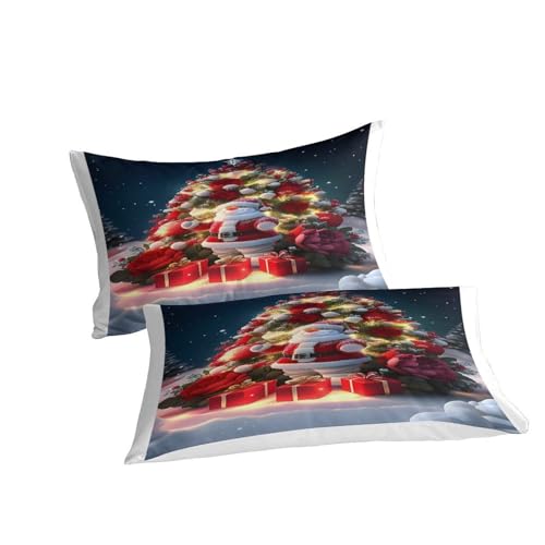 Housse de couette Noël géométrique 3D pour réchauffer vos soirées - 6